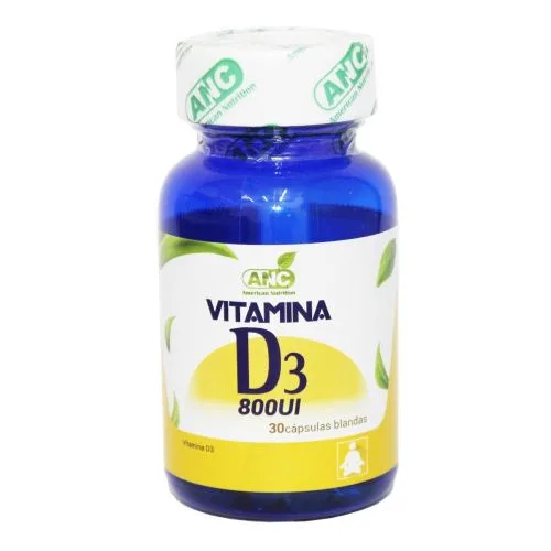 Vitamina D3 de 800UI 30 capsulas blandas