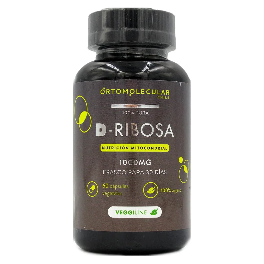 D-Ribosa Nutrición Mitocondrial 1000 mg Vegano 60 capsulas vegetales