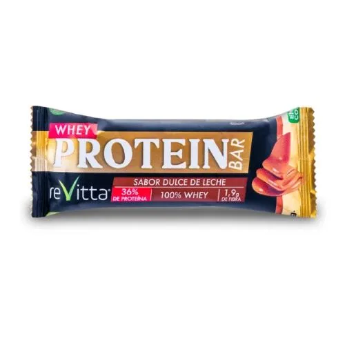 Barra de 36% Proteína sin Gluten sin Lactosa Sabor Dulce de Leche 45 gr