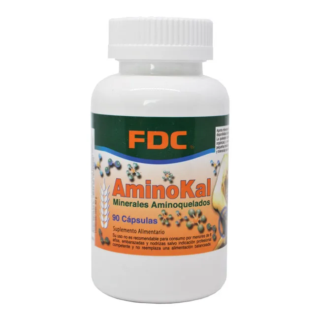 Minerales Aminoquelados - AMINOKAL 90 cápsulas