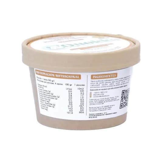 Helado vegano Artesanal Vainilla 240 gr