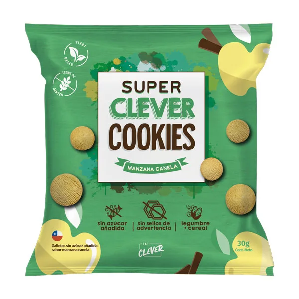 Galletas Manzana Canela Sin gluten sin Azúcar añadida 30 grs
