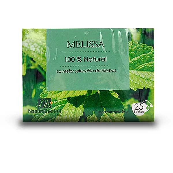 Infusión Melissa 100% natural 25 bolsitas