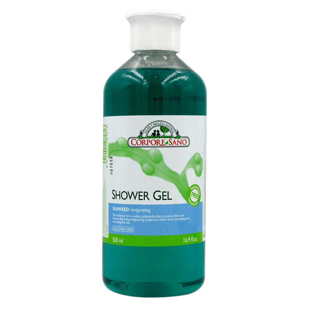 Gel de Ducha Tonificante de Algas Marinas sin siliconas 500 ml
