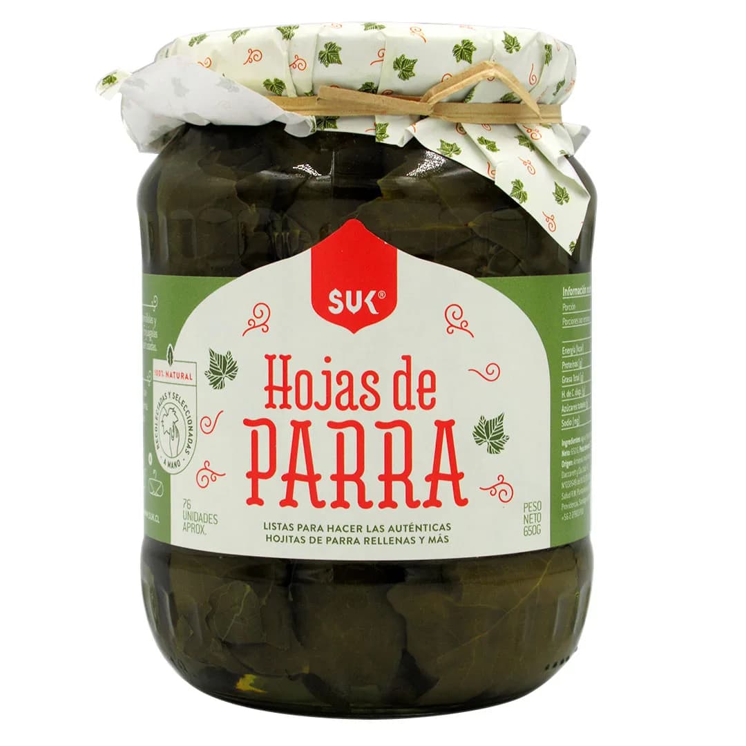 Hojas de Parra 650 Grs