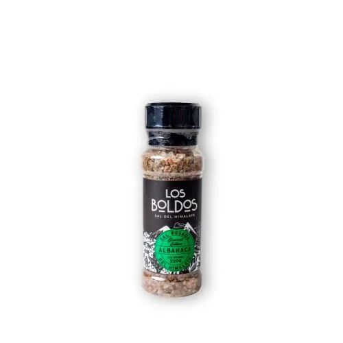 Sal Rosada del Himalaya Albahaca Molinillo 220 gr
