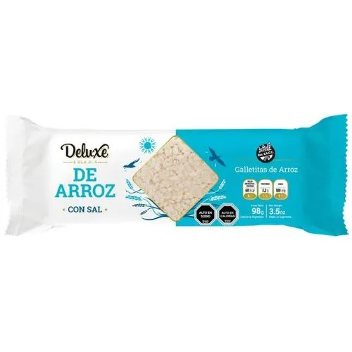 Galletas de Arroz Libre de Gluten Sin TACC Con Sal 98 gr