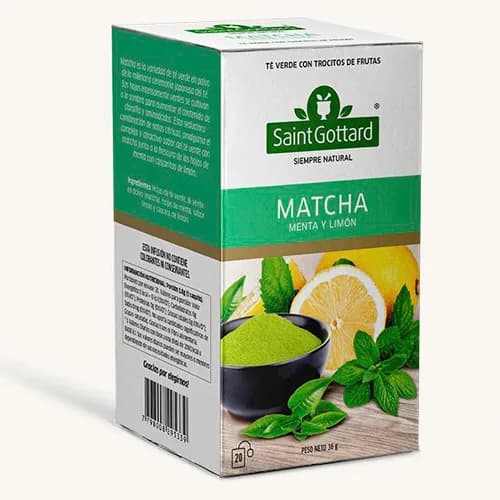 Té Matcha Menta Limón 20 bolsas