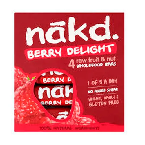 Pack de 4 barras Raw Berry Delight 35 grs c/U