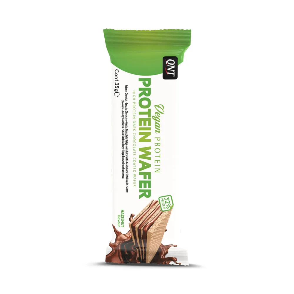 Barra de Proteínas Vegana Wafer Bar Sabor Avellana 35g