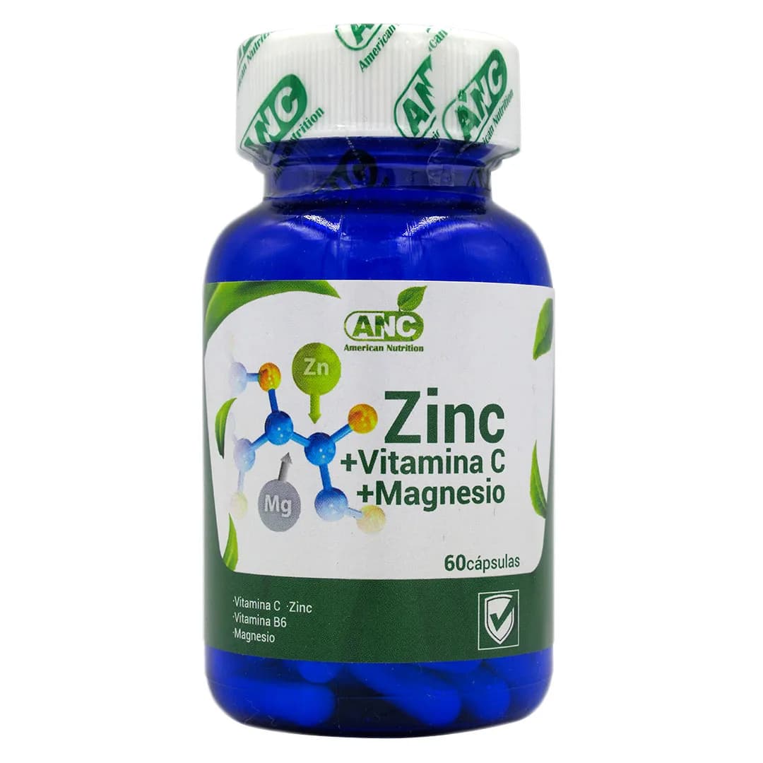 Zinc + Vitamina C + Magnesio 60 Capsulas