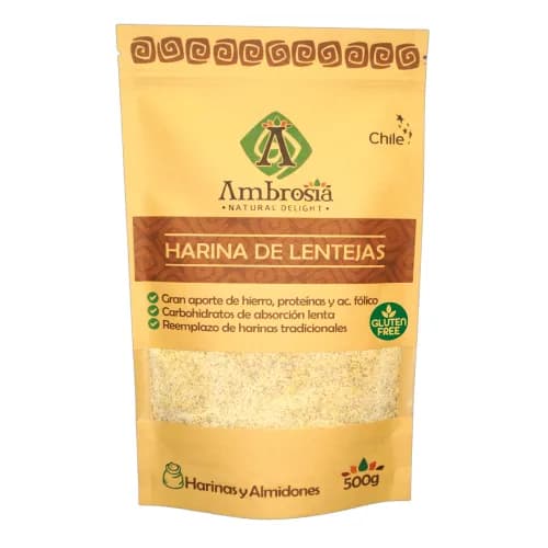 Harina de Lentejas Libre de gluten 500 grs