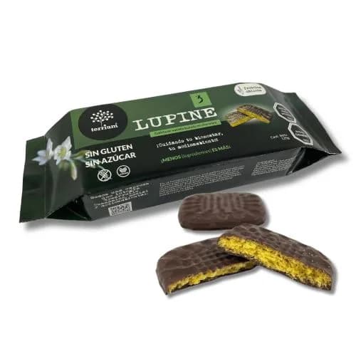 Galletas lupine vainilla baño chocolate 135 g