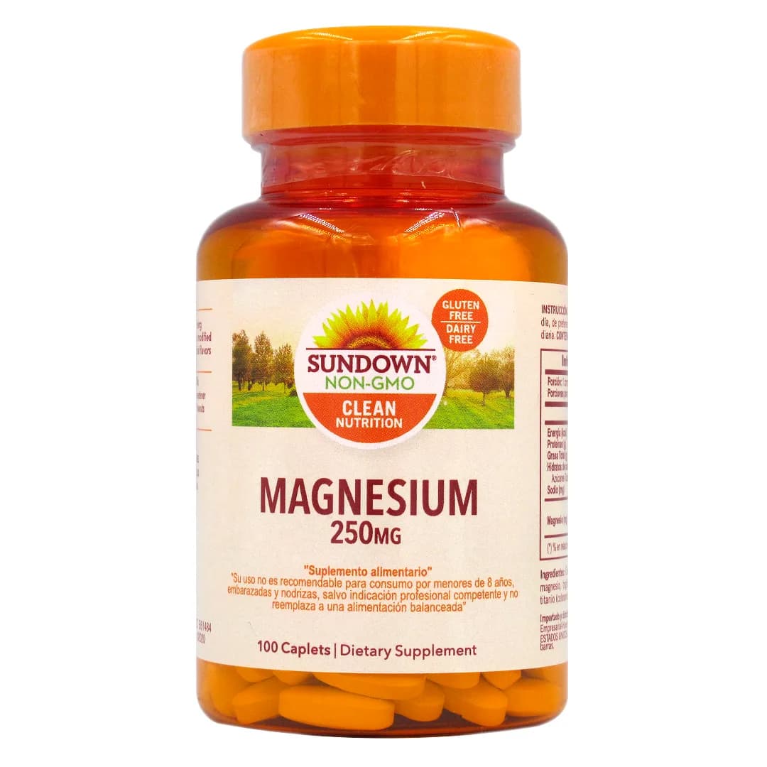 Magnesio Sin Gluten Sin Gmo 250 mg 100 Capsulas