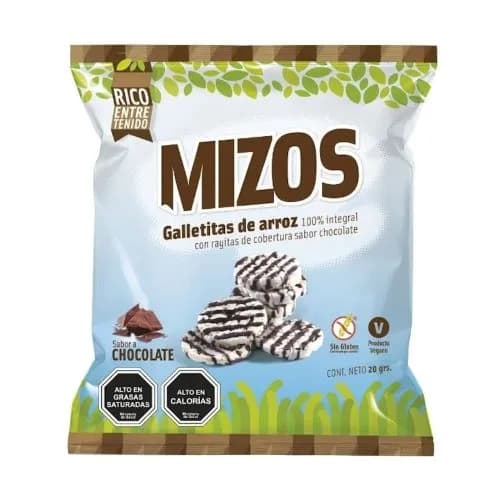 Galletas de arroz Sabor Chocolate 20 grs
