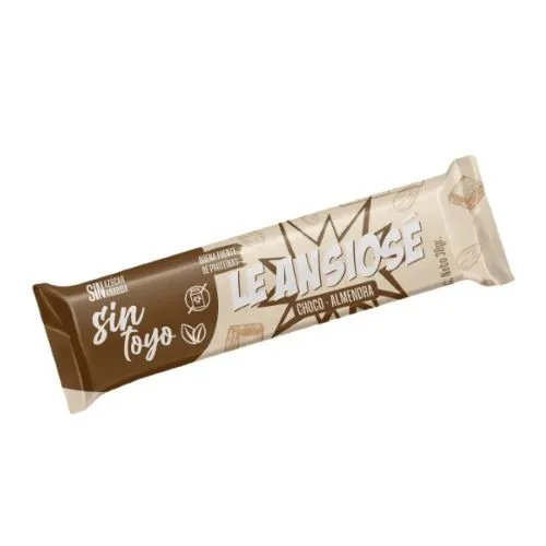 Barra de Proteína Le Ansiosá Chocolate Almendra Vegana Sin Azúcar 38 Gr.