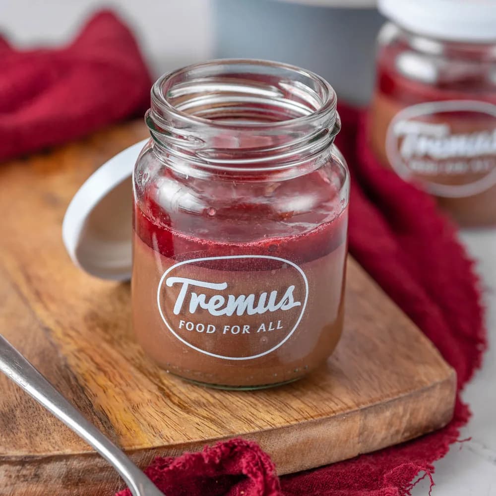Mousse de Chocolate Frambuesa sin Azúcar. Keto Individual. 100 gr.