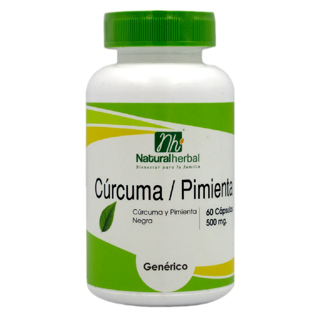 Cúrcuma y Pimienta 60 capsulas