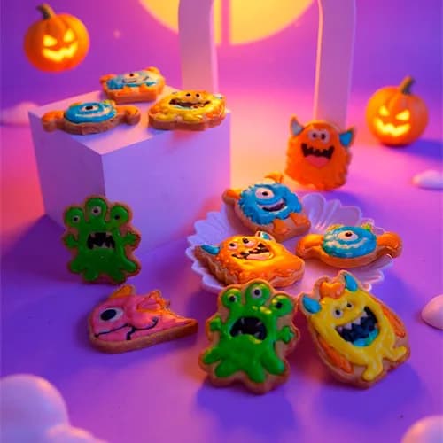 Monster Cookies, Pack 3 Unidades, Halloween