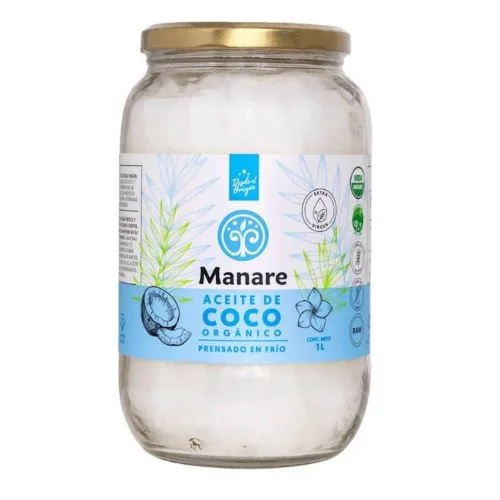 Aceite de Coco Orgánico Prensado en frio 1000 ml