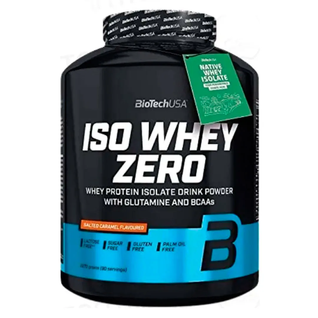 Proteína Iso Whey Zero Lactosa Sin Gluten Sabor Caramelo 2270 grs