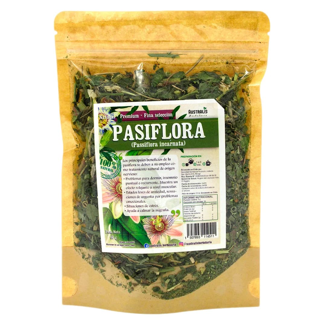 Hojas de Maracuya / Pasiflora 60 grs