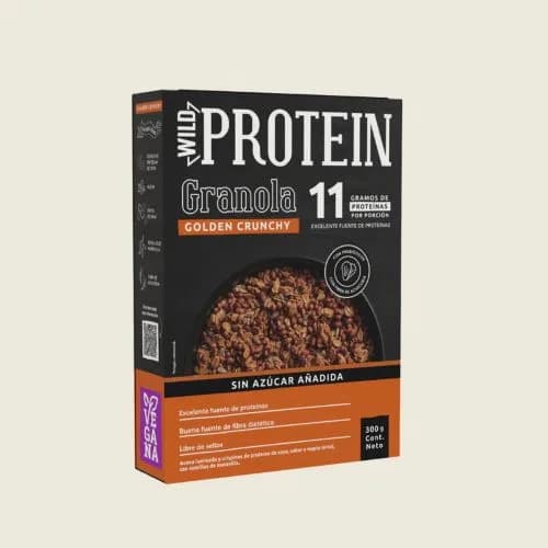 Granola Proteica Golden Crunchy Maple Sin Azúcar Añadida Sin Sellos 300 grs