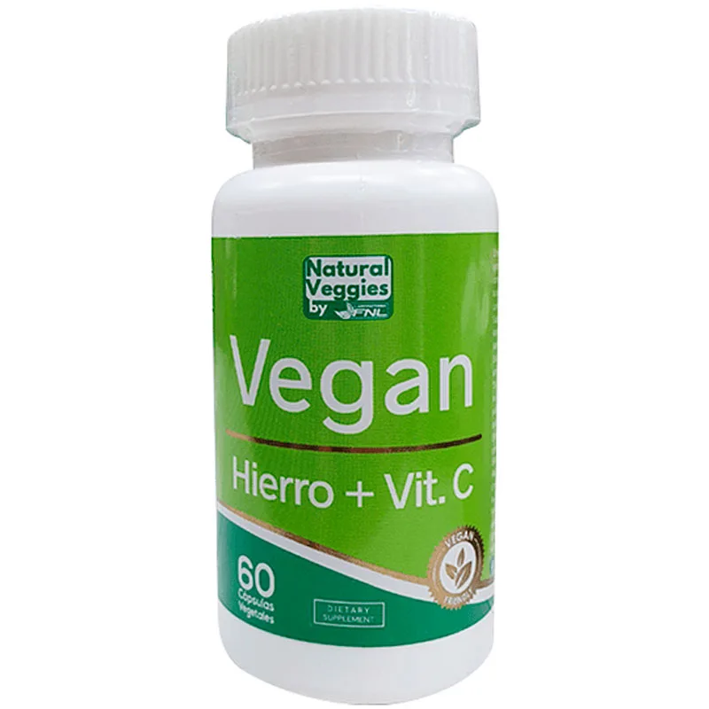 Hierro + Vitamina C Vegano 60 cápsulas Vegetales