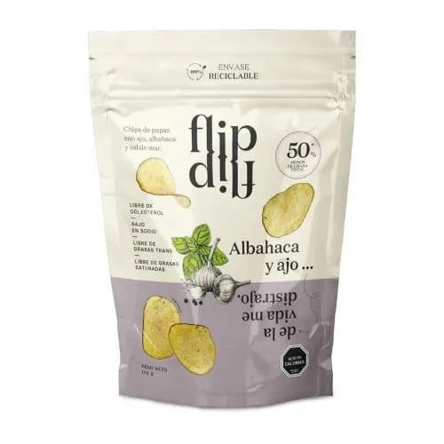 Chips de Papa Ajo Albahaca 170Gr