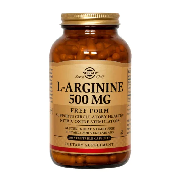 L- Arginina 500 Mg Vegana 250 cápsulas