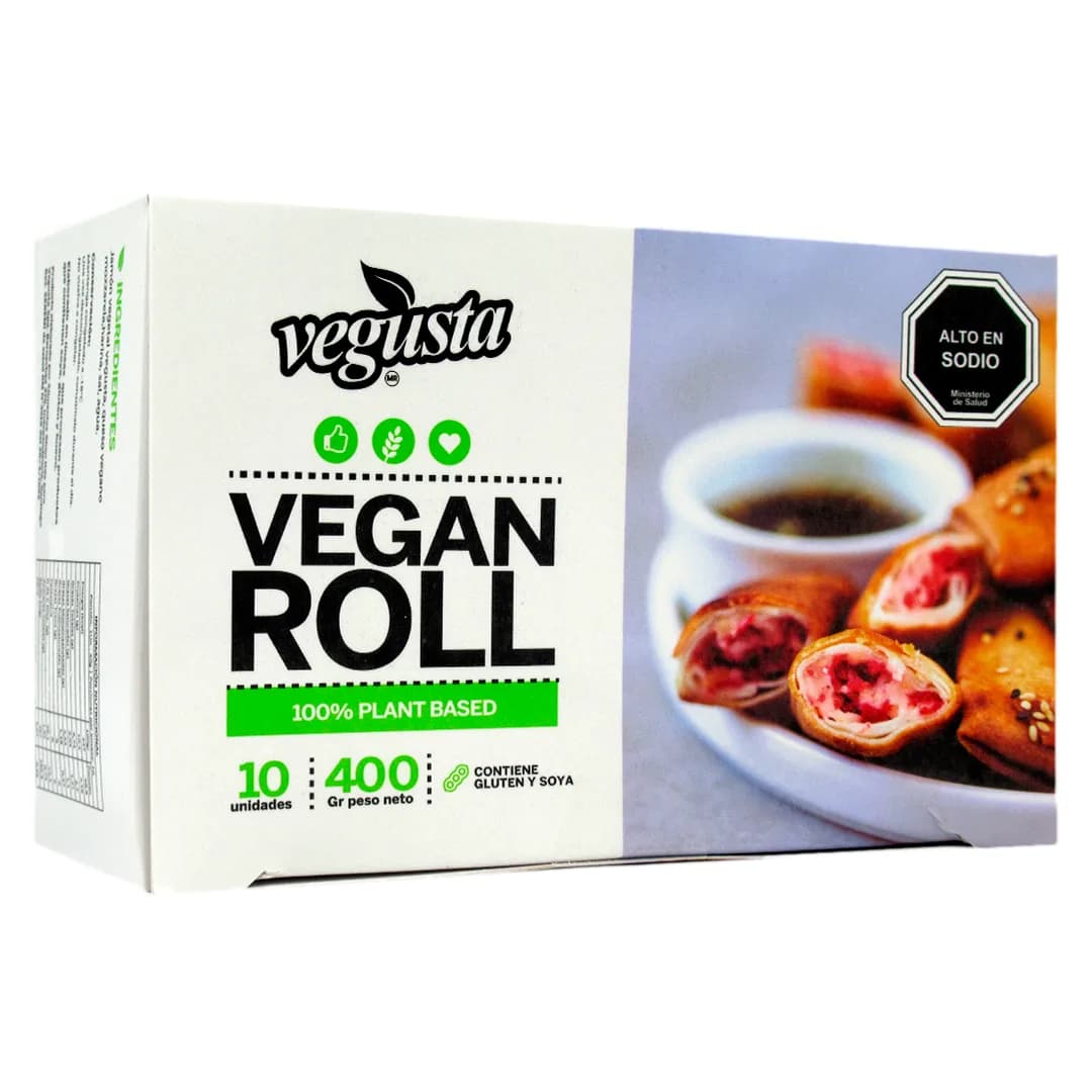 Roll Vegano de Jamón vegetal y Queso Mozarella 10 unidades 400grs