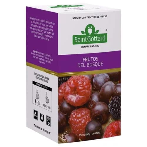 Infusión de Hierbas Frutos del Bosque 20 bolsas