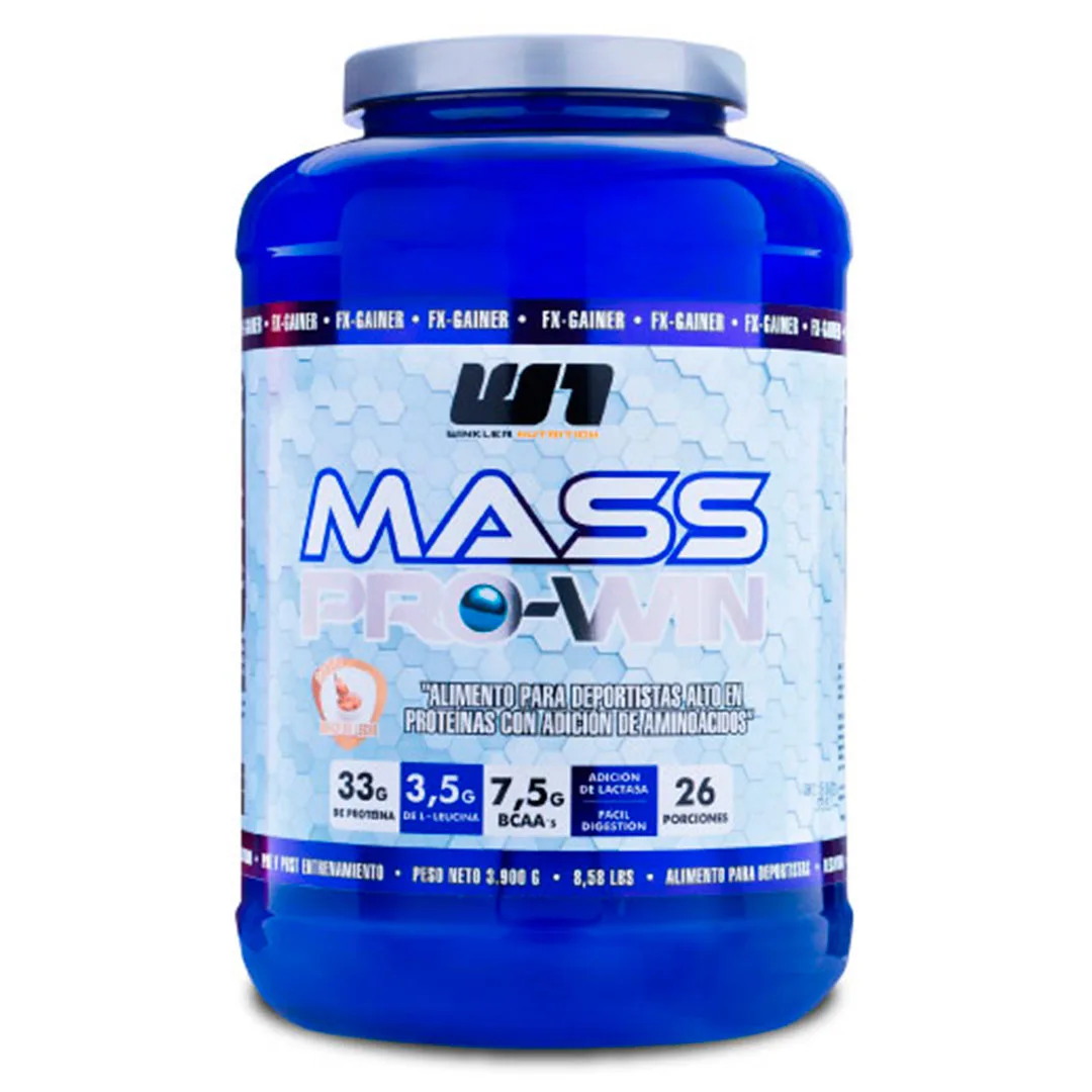 Proteína Mass Pro Win Sabor Dulce de Leche 3900 Grs
