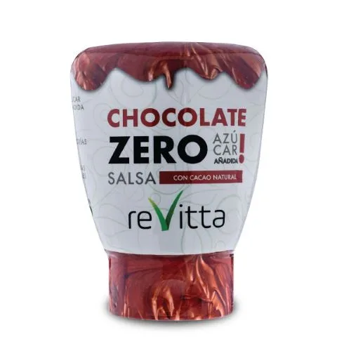 Salsa de Chocolate Vegana Zero Azúcar sin Gluten 330G