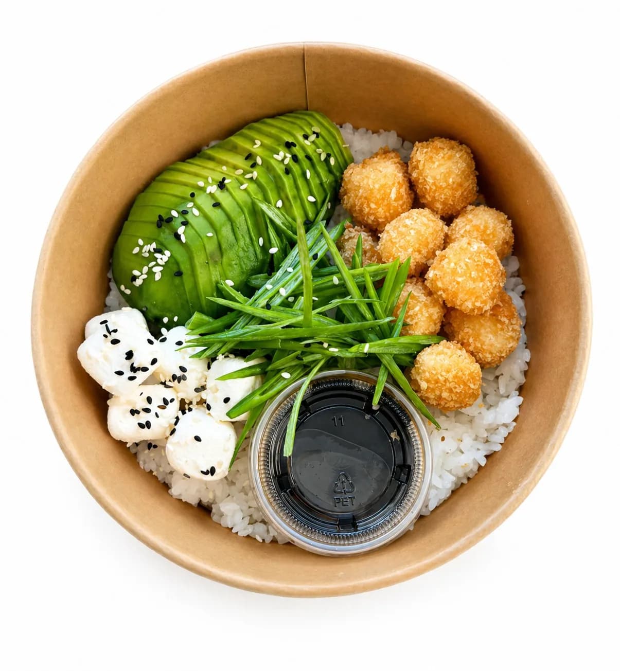 Gohan de Pollo Apanado en Pan Japonés y Palta, 480 g