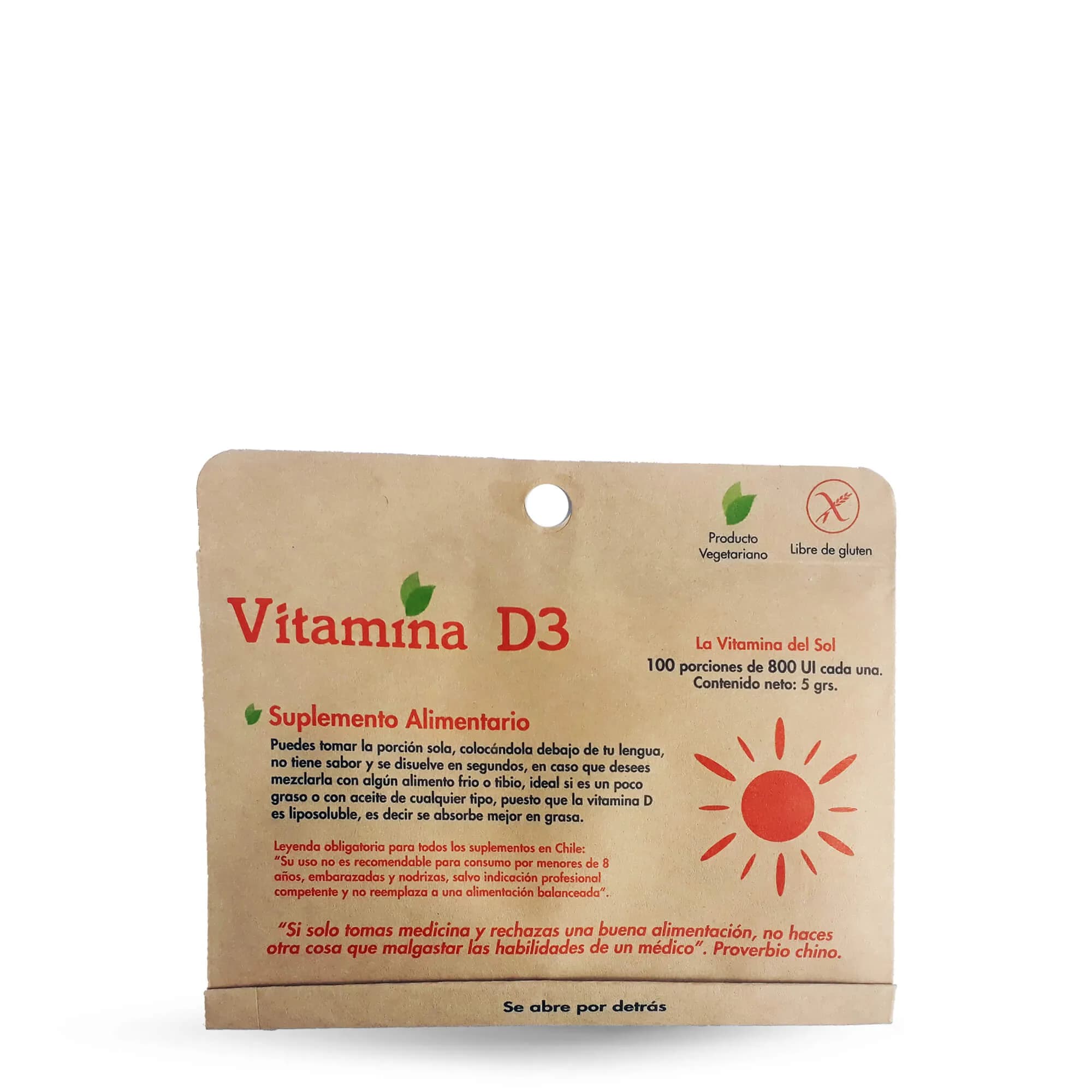 Vitamina D3 800 UI 8.1 gr
