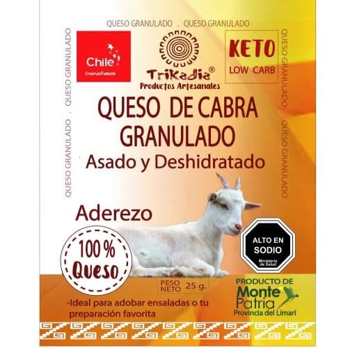 Queso de Cabra Granulado Merken Keto 25 grs