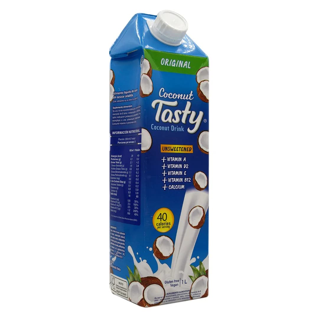 Bebida Vegetal de Coco sabor Original Sin Azúcar sin gluten 1 lt