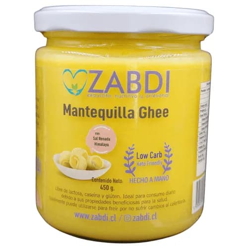 Mantequilla Ghee Libre de Lactosa y gluten 450 grs