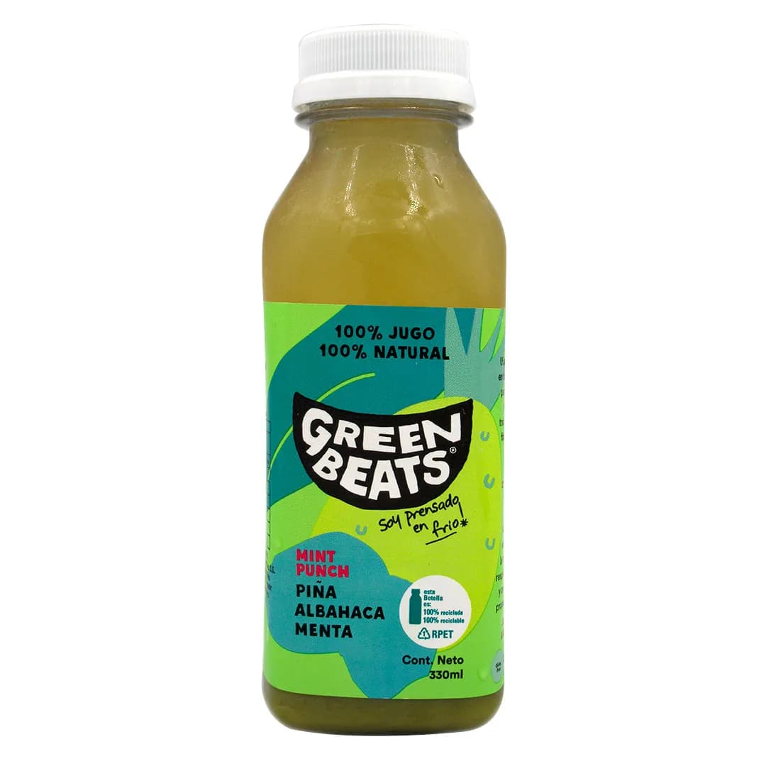 Jugo 100 % Natural Mint Punch, 330 ml