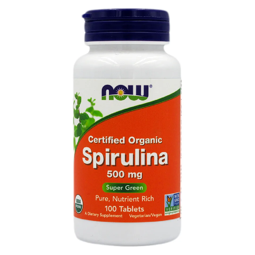 Spirulina Orgánica 500 mg 100 tabletas