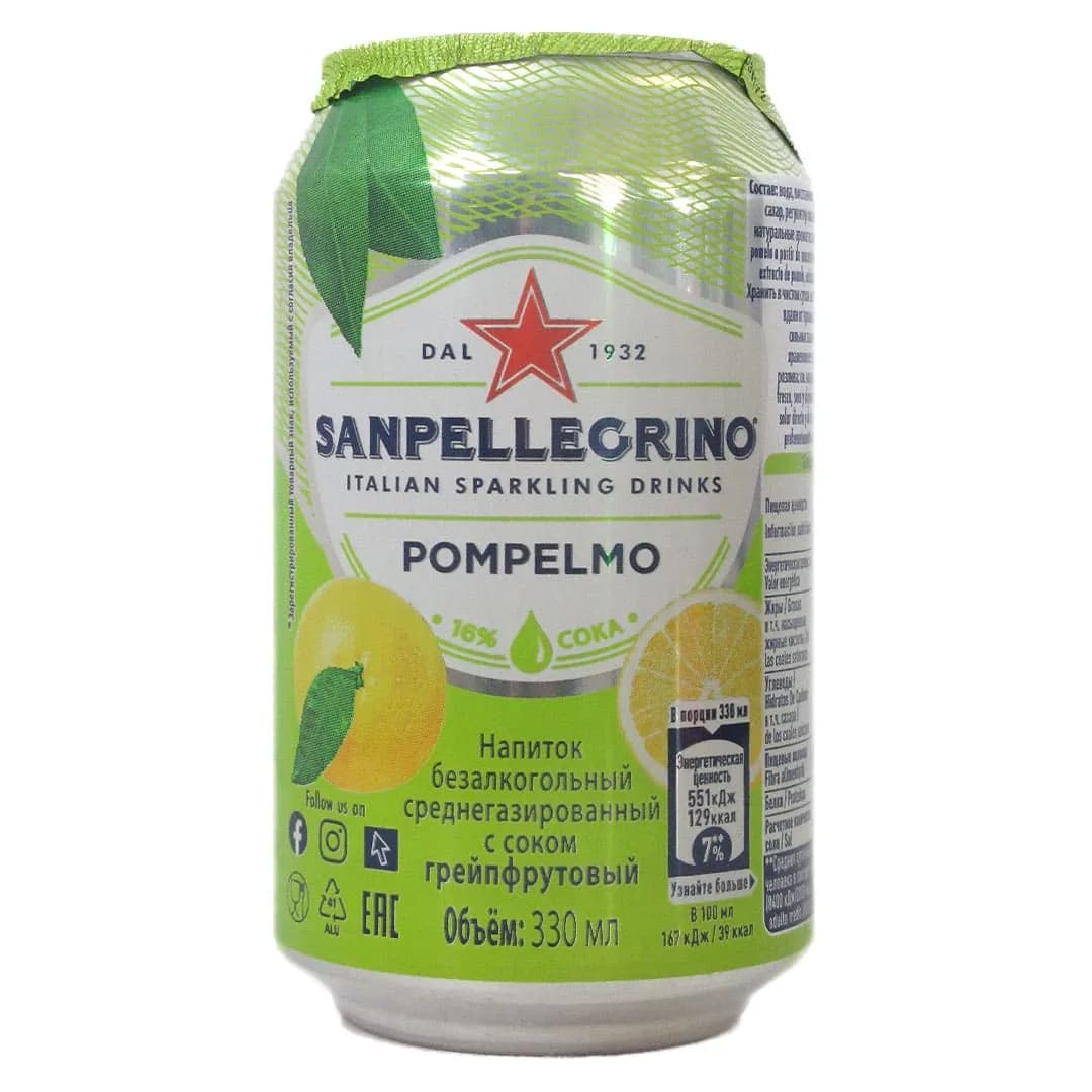 Agua Gasificada con jugo de pomelo 330 ml