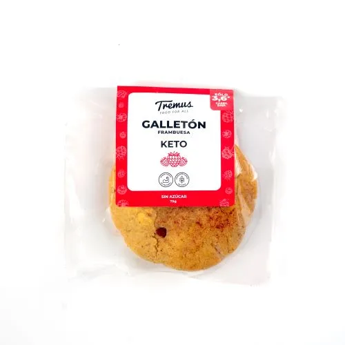 Galletón de Frambuesa Keto Sin Azúcar Añadida, 75 g