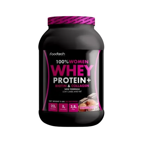 100 % Women Whey Protein Biotina y Colageno Sabor Avellana Chocolate 2 Lb