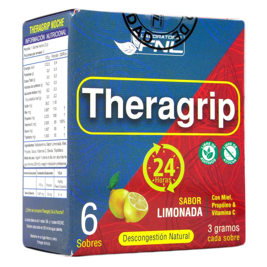 Theragrip con Miel Propoleo & Vitamina C sabor Limonada 6 Sobres