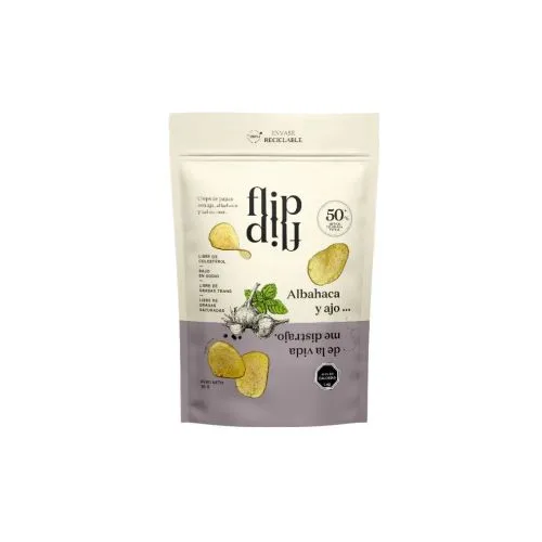 Chips de Papa Ajo Albahaca 30Gr