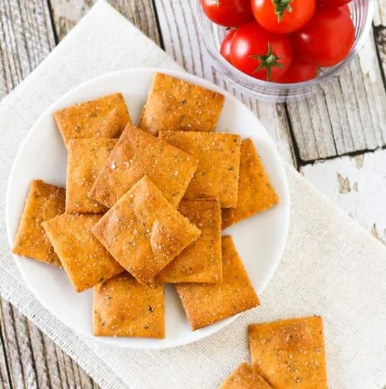 Crackers Queso de Cabra, Tomate Deshidratado, Keto, 100 gr