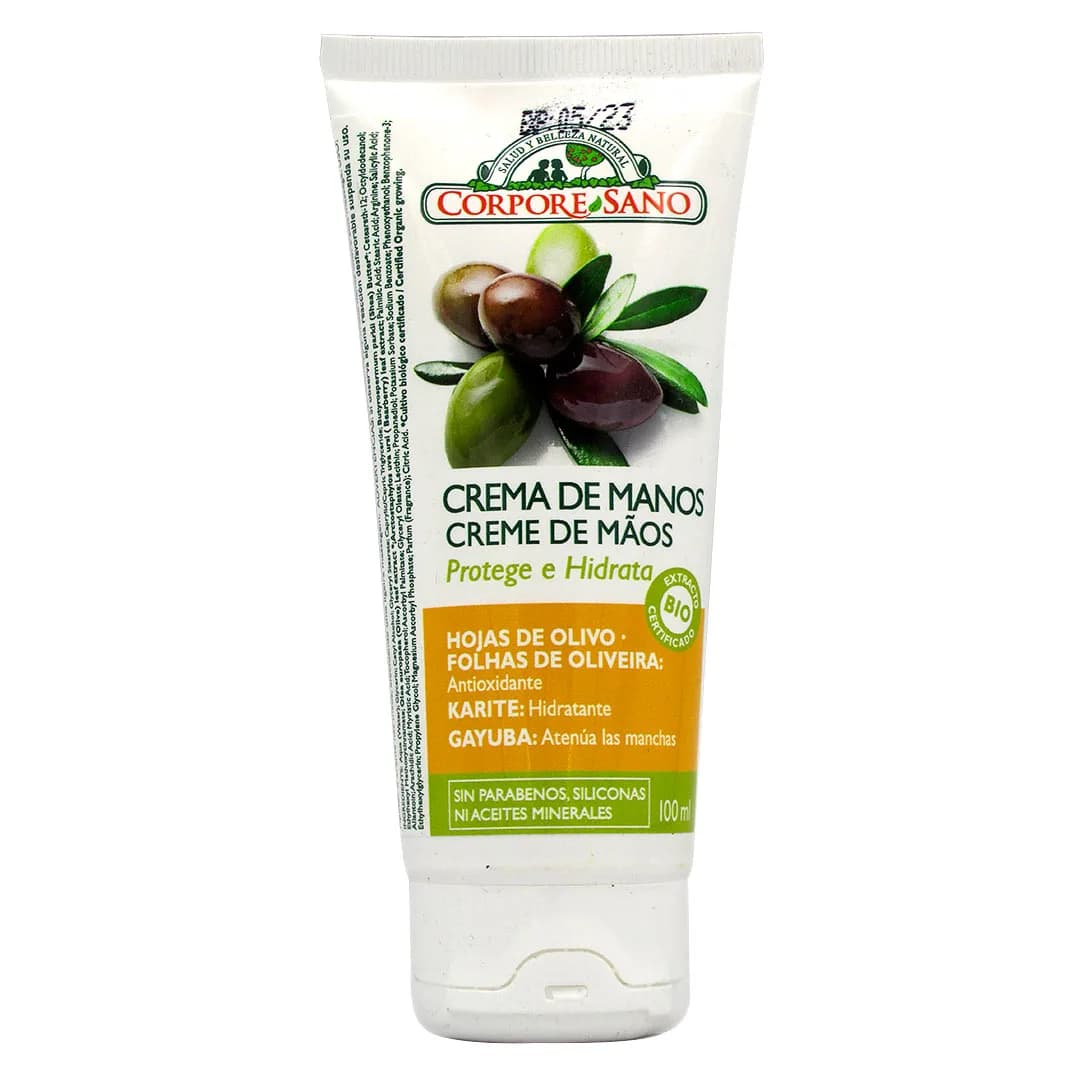 Crema de Manos hidratante hojas de olivo 100 ml