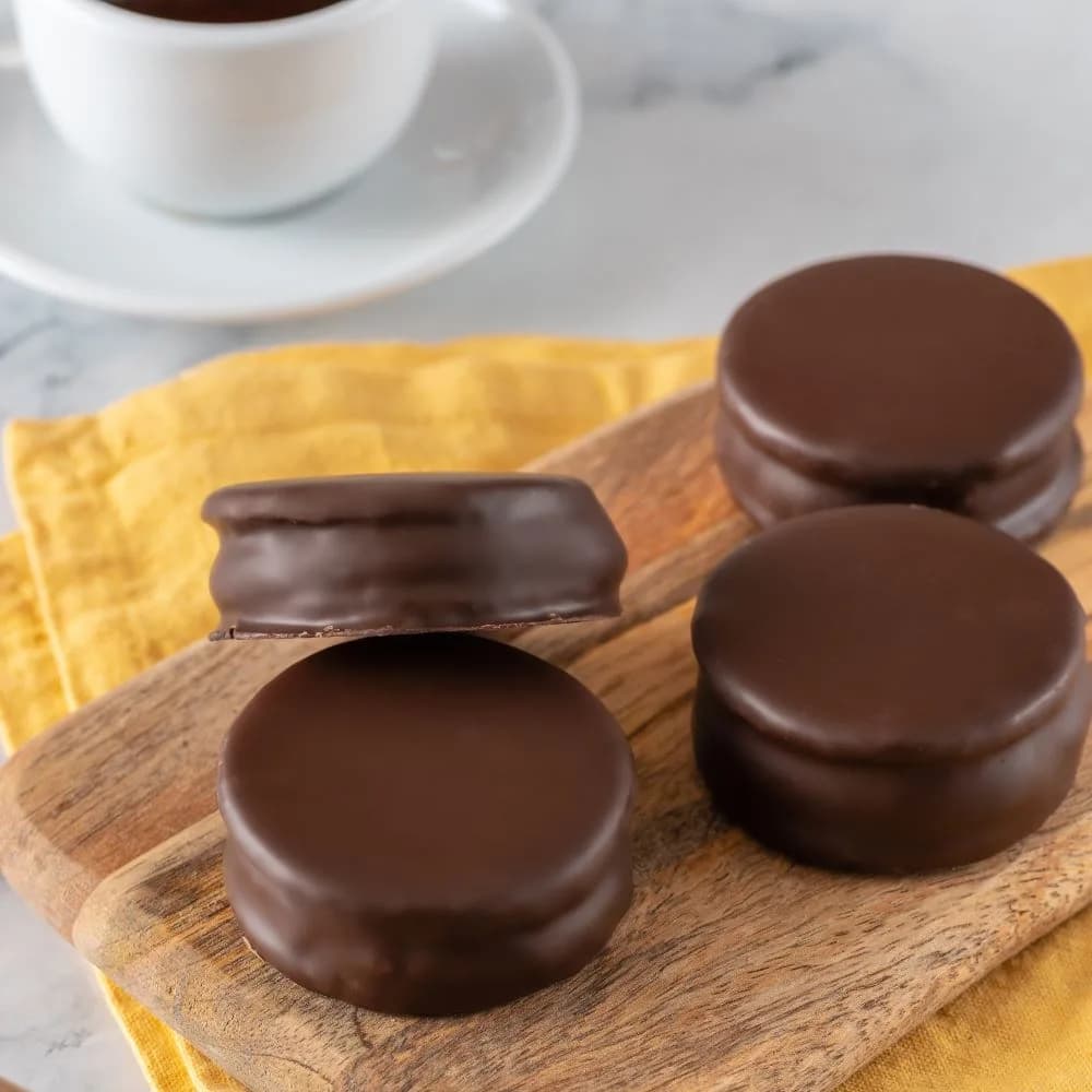 Alfajor Vegano con Relleno de Frambuesa 1 Unidad