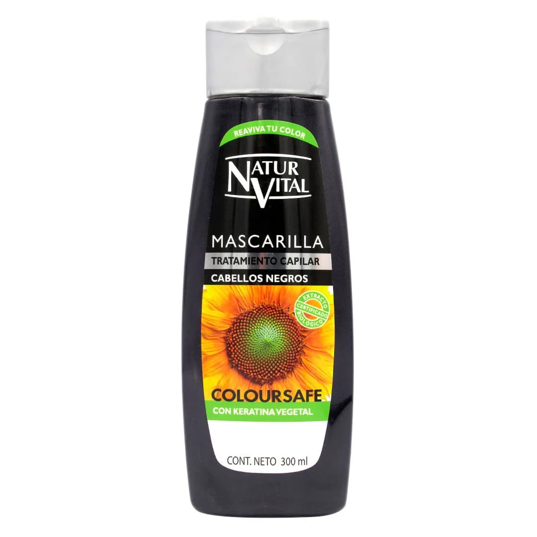 Mascarilla Cabellos Negros con Keratina vegetal 300ml